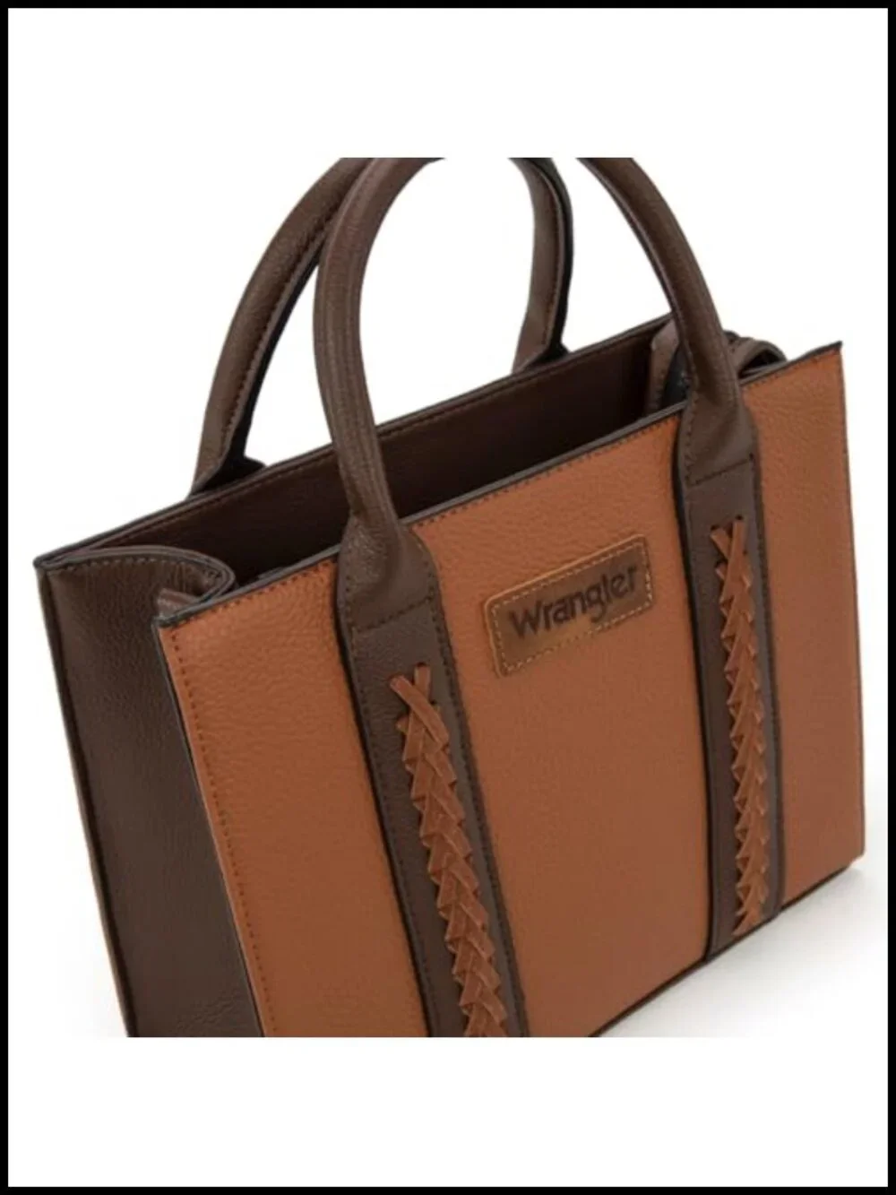 Vegan Leather Tote Bag with Adjustable Strap